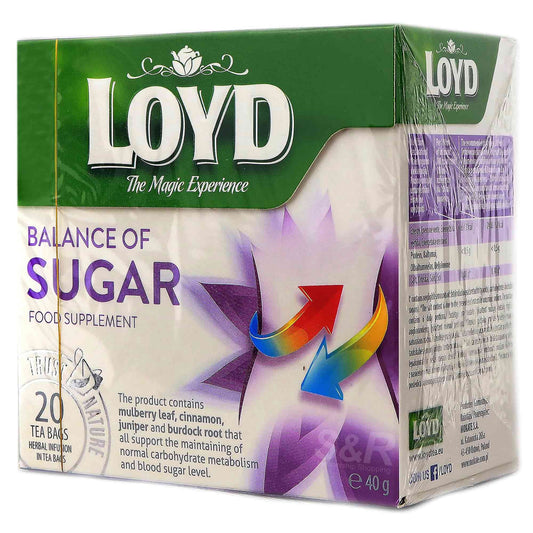 box of Loyd Balance Of Sugar Food Supplement, 20TB
