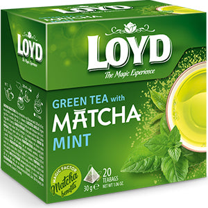 box of Loyd Matcha Mint Green Tea, 20TB