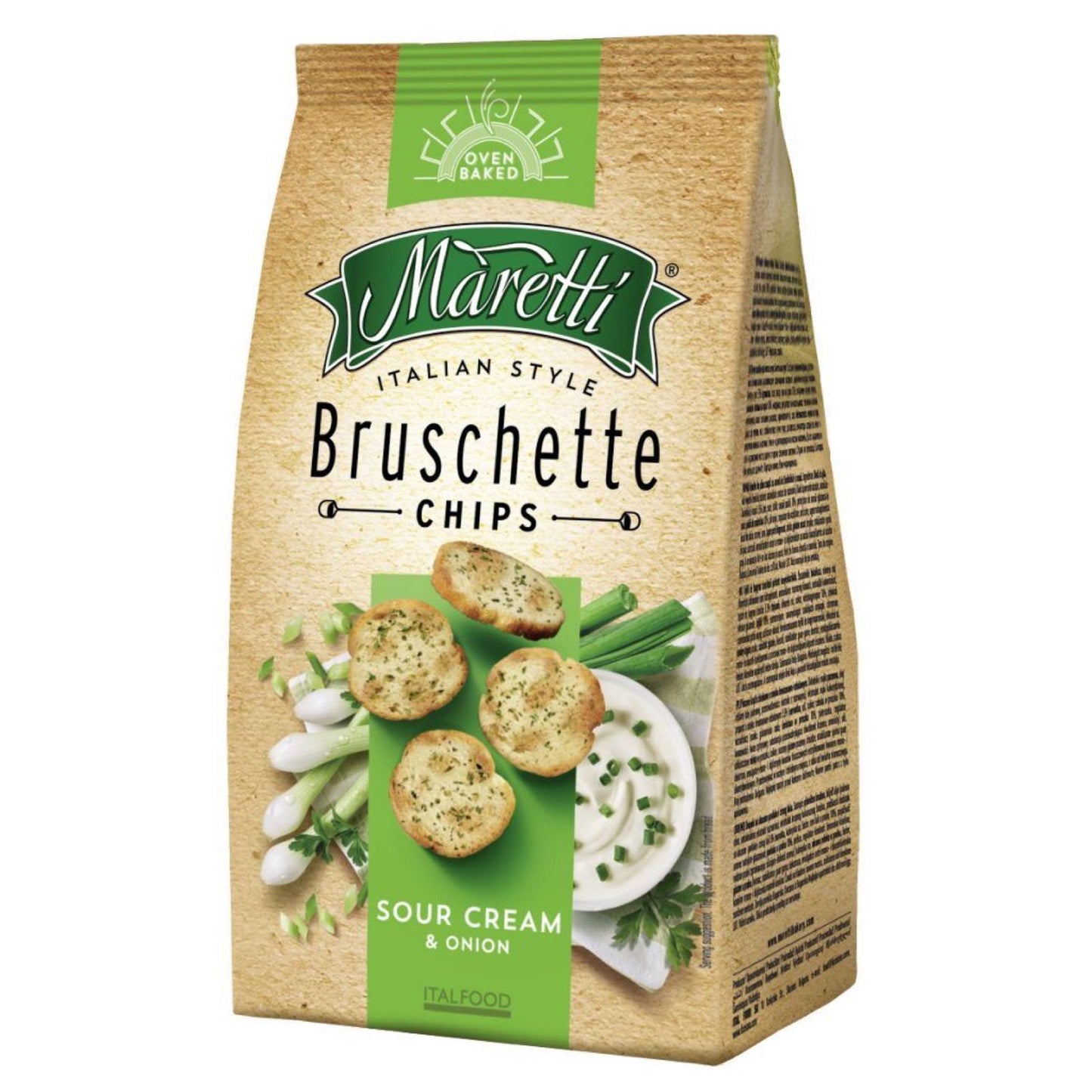 pack of Maretti Sour Cream & Onion Bruschette Chips, 70g