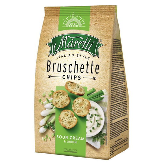 pack of Maretti Sour Cream & Onion Bruschette Chips, 70g