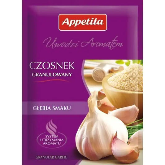 pack of Appetita Granulated Garlic Seasoning, 20g