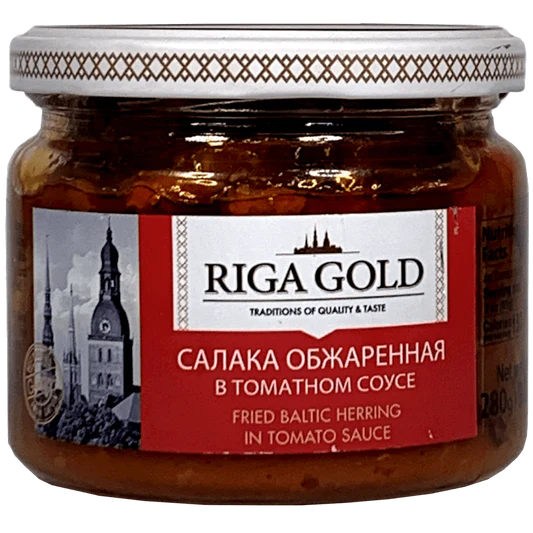 Riga Gold Fried Baltic Herring in Tomato Sauce, 280g