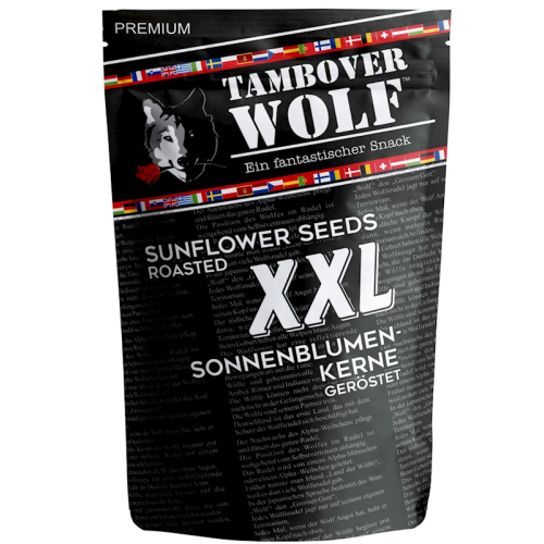 pack of Tambover Wolf XXL Roasted Sunflower Seeds, 400g