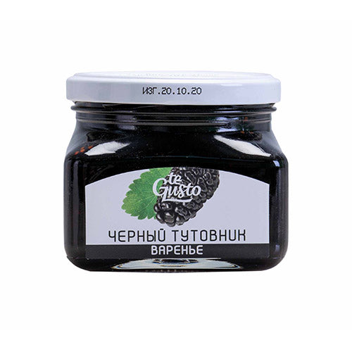 jar of Te Gusto Black Mulberry Preserves Jam, 430g