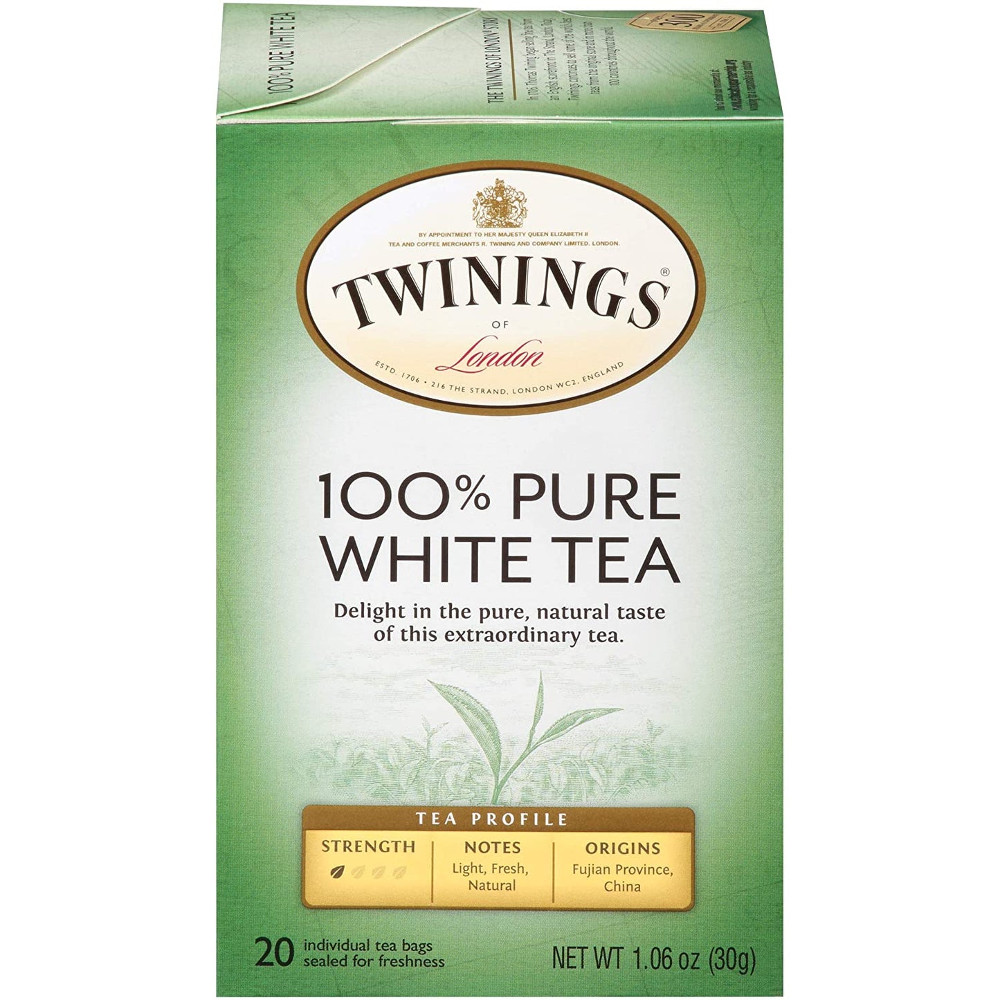 pack of Twinings Pure White Tea, 20TB