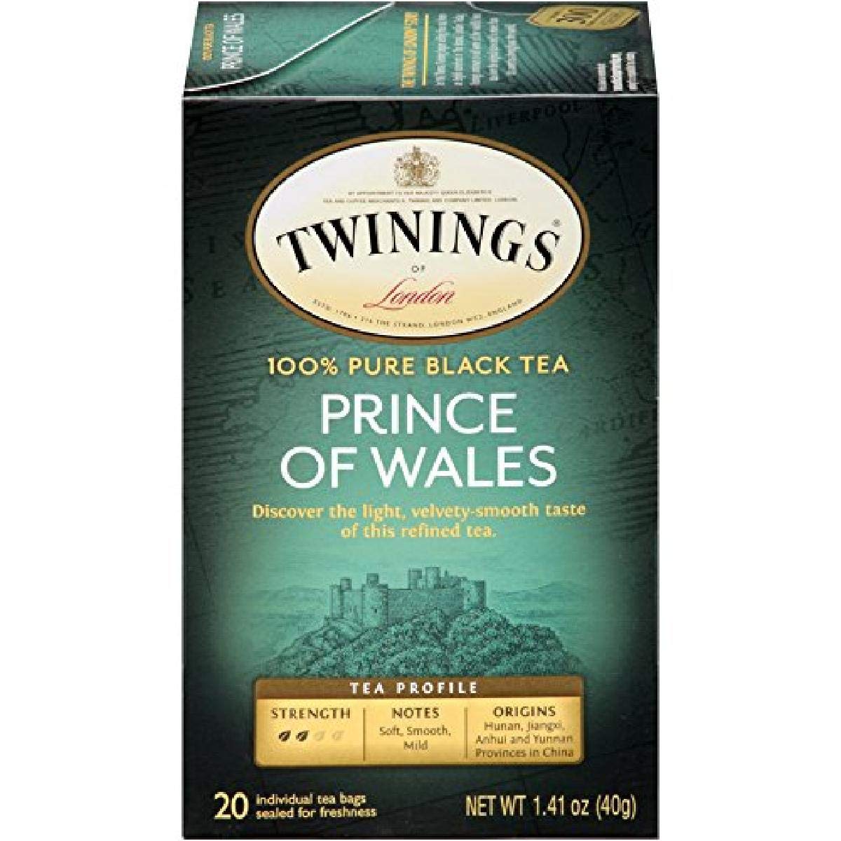 box of Twinings Prince of Wales Black Tea, 20TB