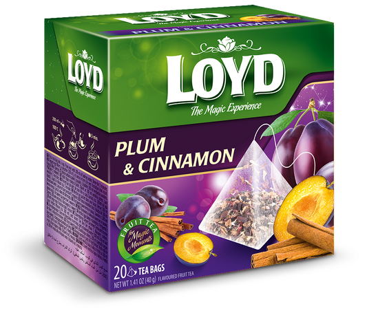 pack of Loyd Plum & Cinnamon Tea, 20TB