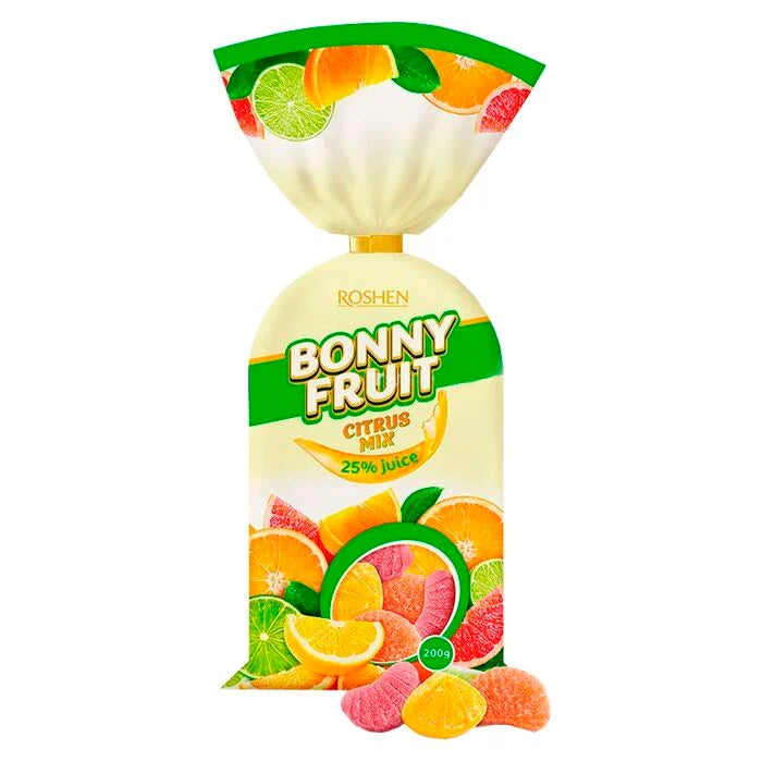 pack of Bonny Fruit Citrus Mix Jelly Candy, 7oz