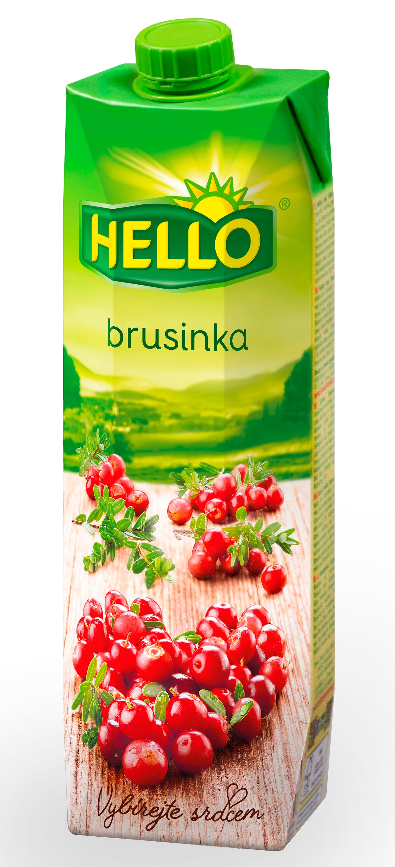 pack of Hello Cranberry Juice, 1L