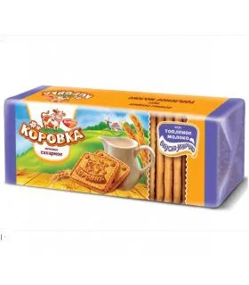 Korovka Sweet Biscuits w/ Baked Milk Taste, 375g Box