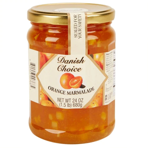 jar of Danish Choice Orange Marmalade Preserves, 680g