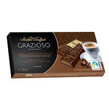 pack of Grazioso Dark Chocolate with Espresso Flavoured Filling, 100g