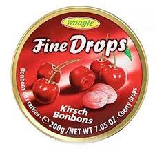pack of Woogie Fine Drops Cherry, 200g