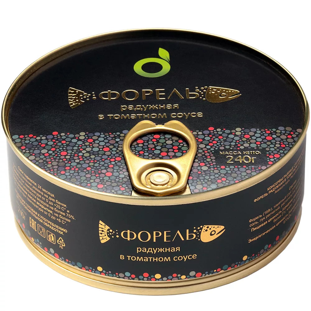 pack of Eco Food Trout Rainbow in Tomato Sauce, 240g