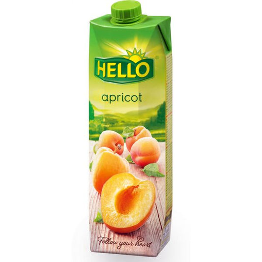 pack of Hello Apricot Juice, 1L