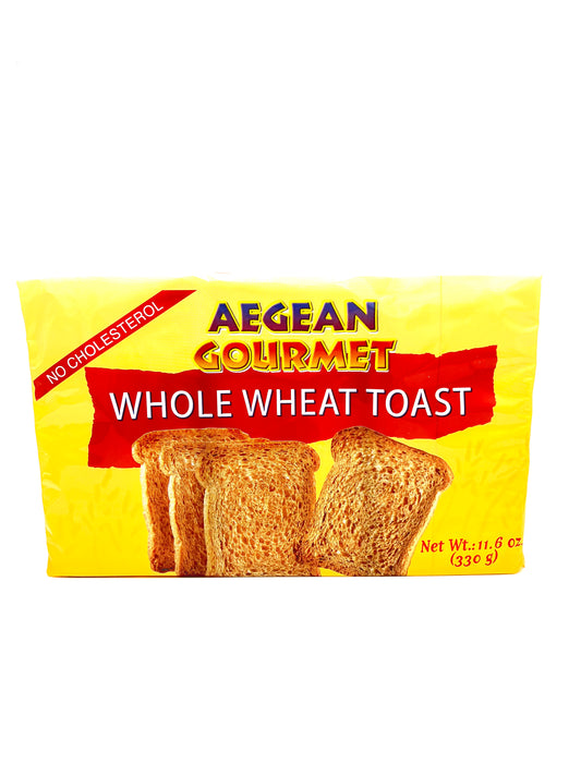 pack of Aegean Gourmet Whole Wheat Toast, 330g