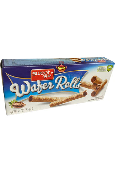 pack of Sweet+Plus Wafer Rolls w/ Cocoa Filling, 130g
