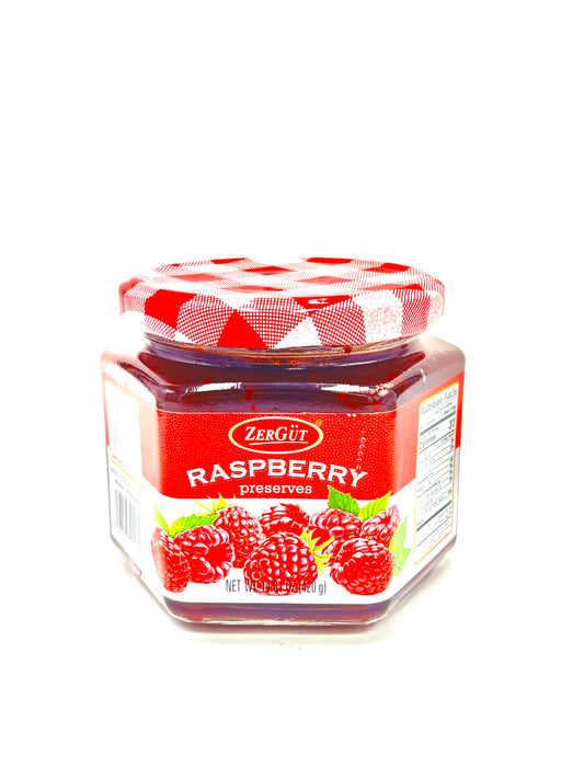 jar of Zergut Raspberry Preserves, 420g