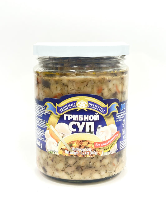 jar of Teshchiny Retsepty Mushroom Soup, 460g