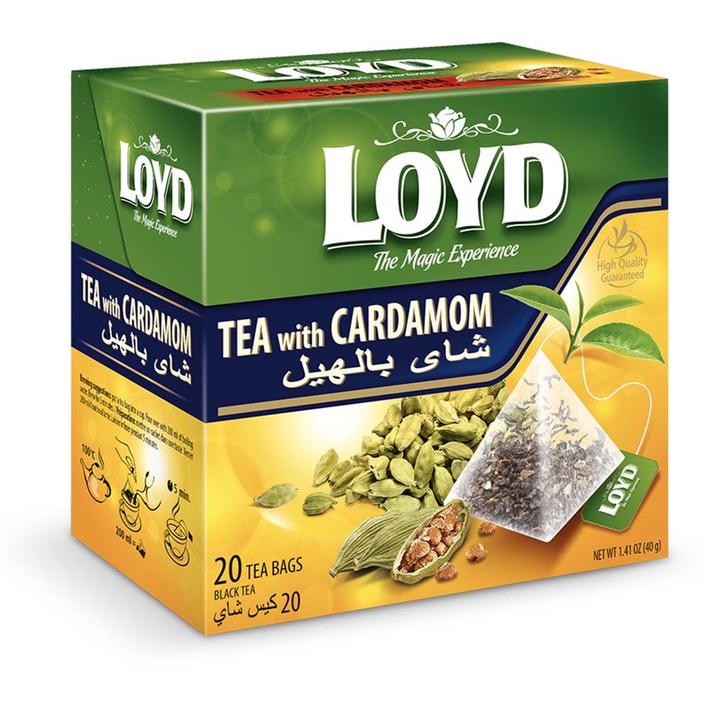 box of Loyd Cardamom Tea, 20TB