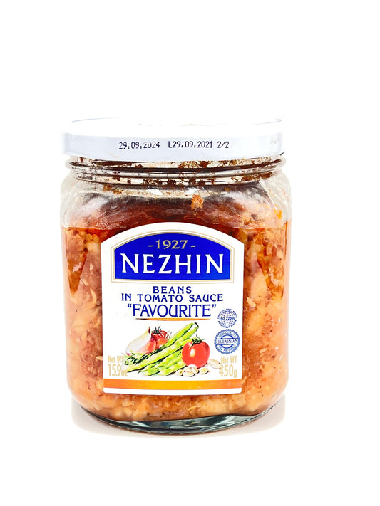 Nezhin Beans in Tomato Sauce "Favourite", 450g jar