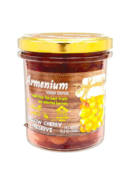 jar of Armenium Yellow Cherry Preserve Jam, 450g