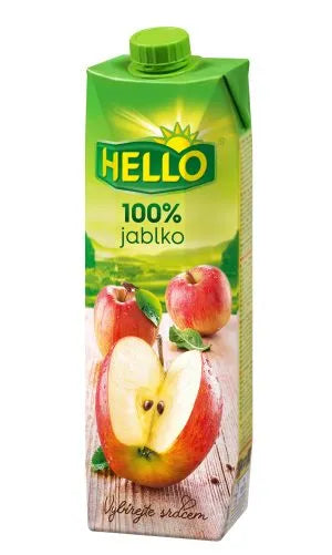pack of Hello 100% Apple Juice, 1L