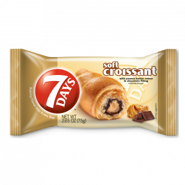 7 Days Soft Croissant w/ Caramel Flavor Filling, 75g pack