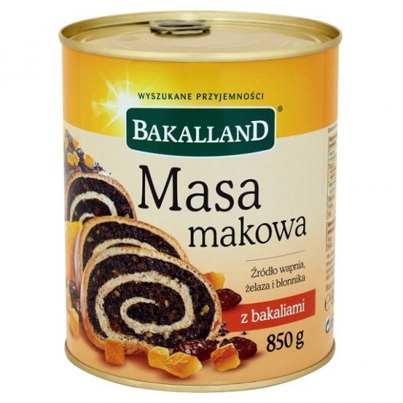 Box of Bakalland Poppy Seeds w/ Dried Tropical Fruits, 850g