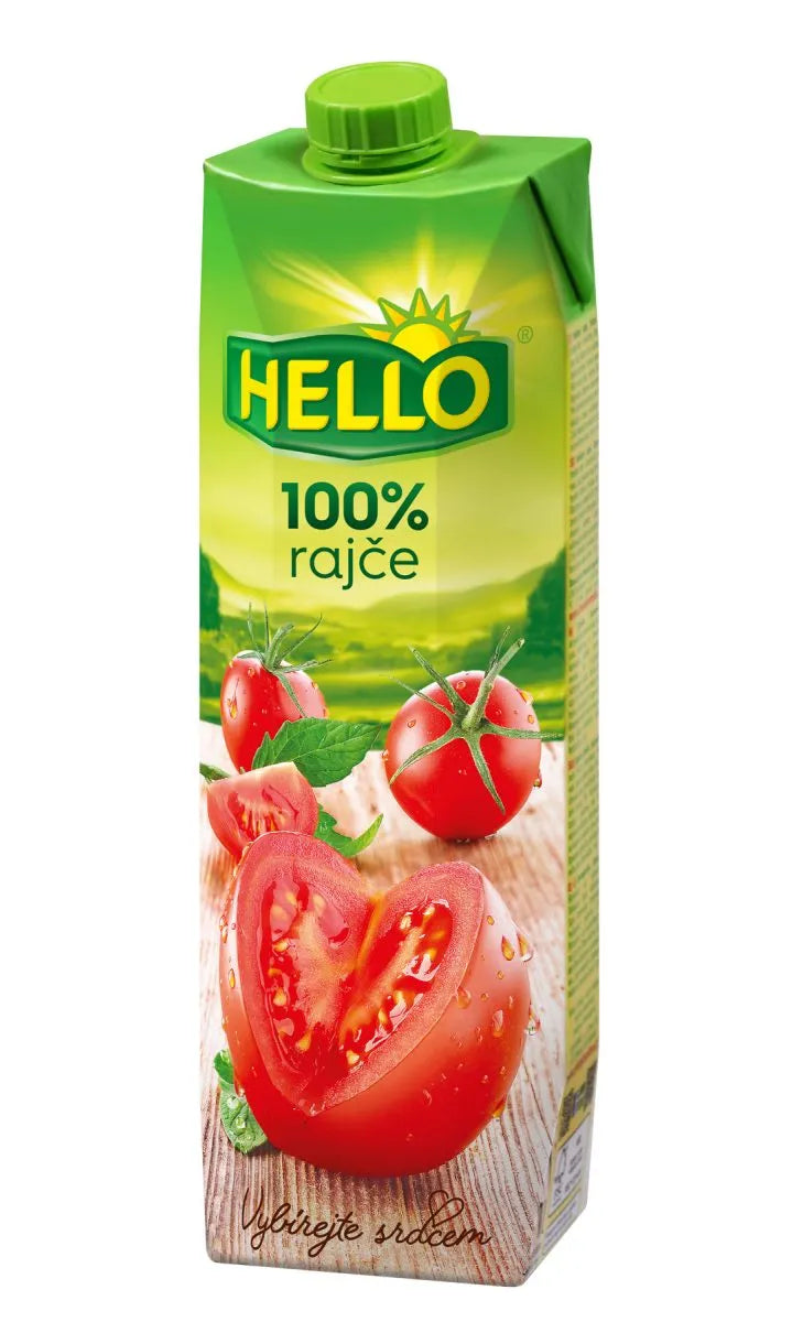 pack of Hello 100% Tomato Juice, 1L