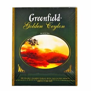 pack of Greenfield Golden Ceylon Black Tea, 100TB