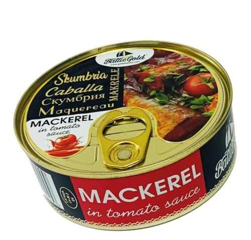 pack of Baltic Gold Skumbria Mackerel in Tomato Sauce, 240g