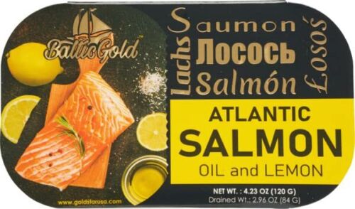 pack of Baltic Gold Atlantic Salmon Oil & Lemon, 120g