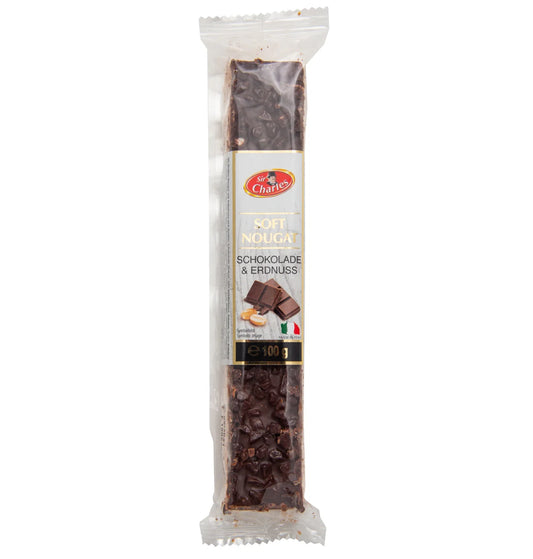pack of Sir Charles Chocolate & Peanut Soft Nougat, 100g