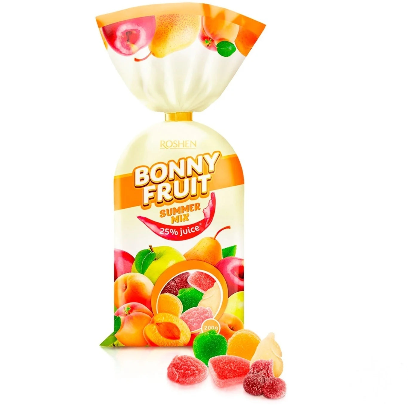 pack of Bonny Fruit Summer Mix Jelly Candy, 7oz