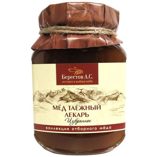 jar of Berestov A.S. Taiga Doctor Honey, 500g