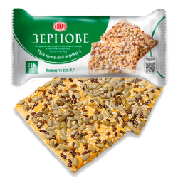Lukas Crunchy Grains Cookies w/ Sunflower Seeds, Sesame & Flax, 230g pack