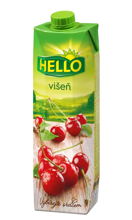 pack of Hello Sour Cherry Juice, 1L